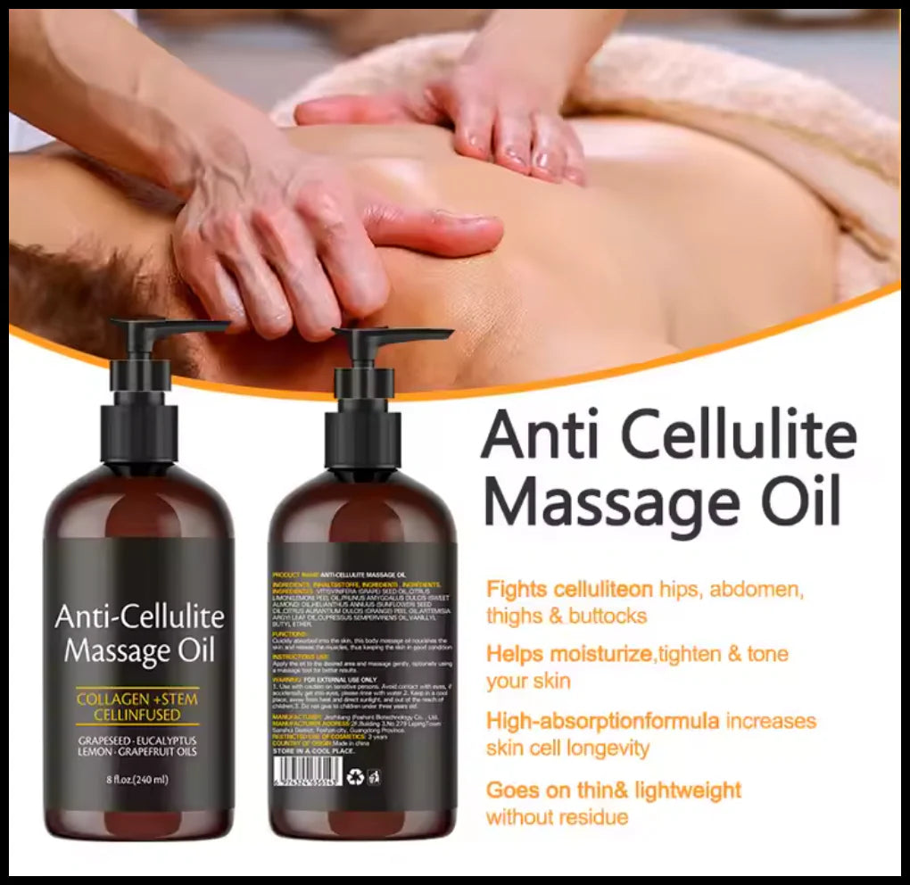 Revitalize Your Skin with M3 Naturals Firming Anti-Cellulite Body Oil – 8 Fl Oz Infused with Collagen for a Spa-Like Experience at Home