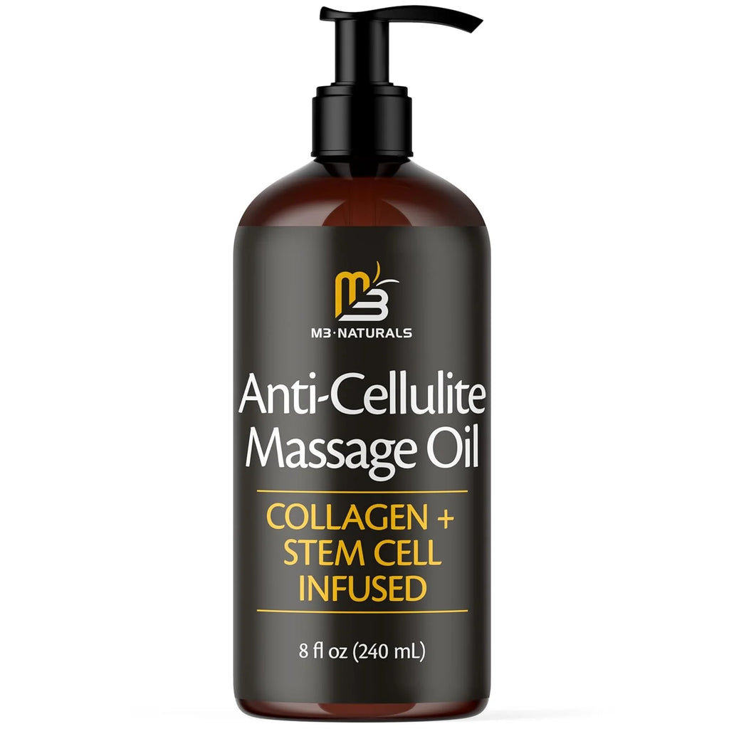 Revitalize Your Skin with M3 Naturals Firming Anti-Cellulite Body Oil – 8 Fl Oz Infused with Collagen for a Spa-Like Experience at Home