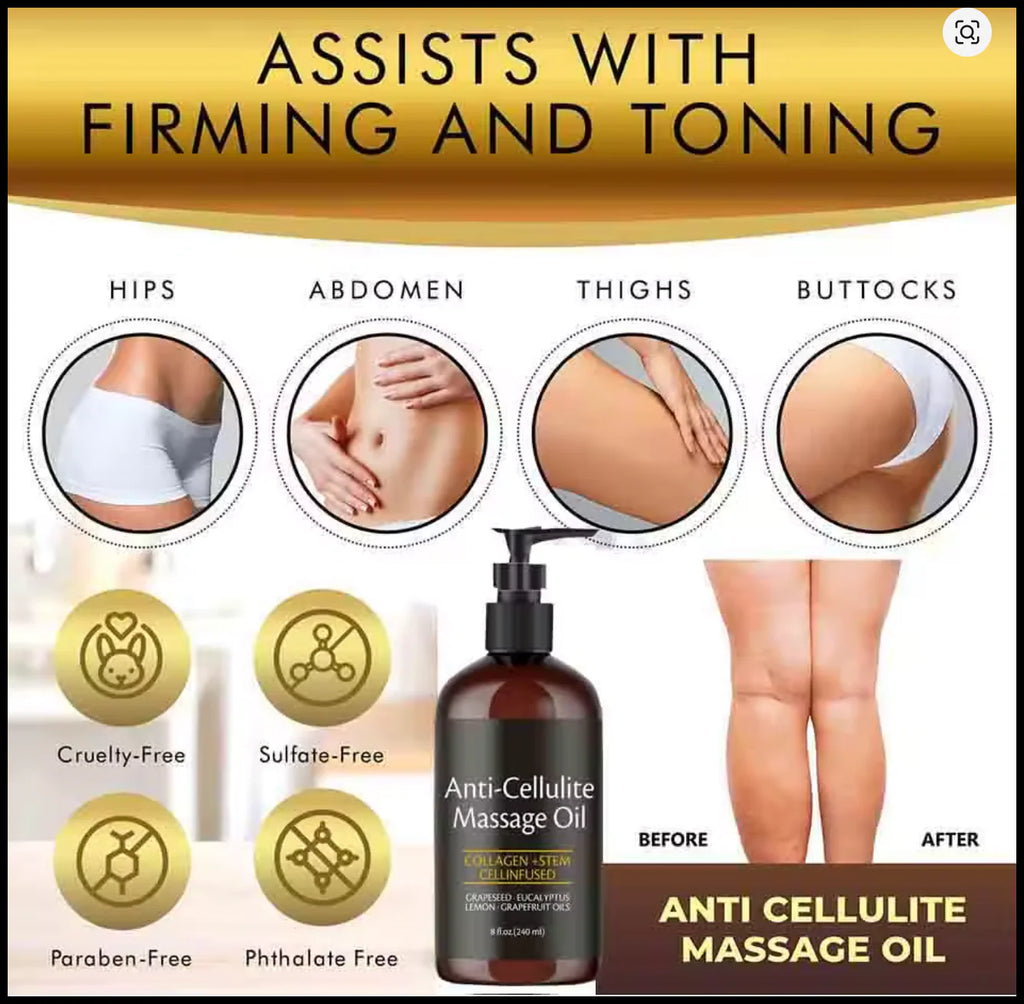 Revitalize Your Skin with M3 Naturals Firming Anti-Cellulite Body Oil – 8 Fl Oz Infused with Collagen for a Spa-Like Experience at Home