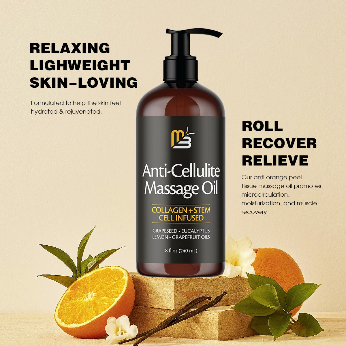 Anti Cellulite Moisturizing Body Massage Oil
