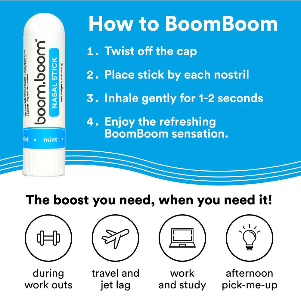 Revitalize Your Senses with BoomBoom Nasal Stick - Bold, Refreshing Vapors for Effortless Breathing