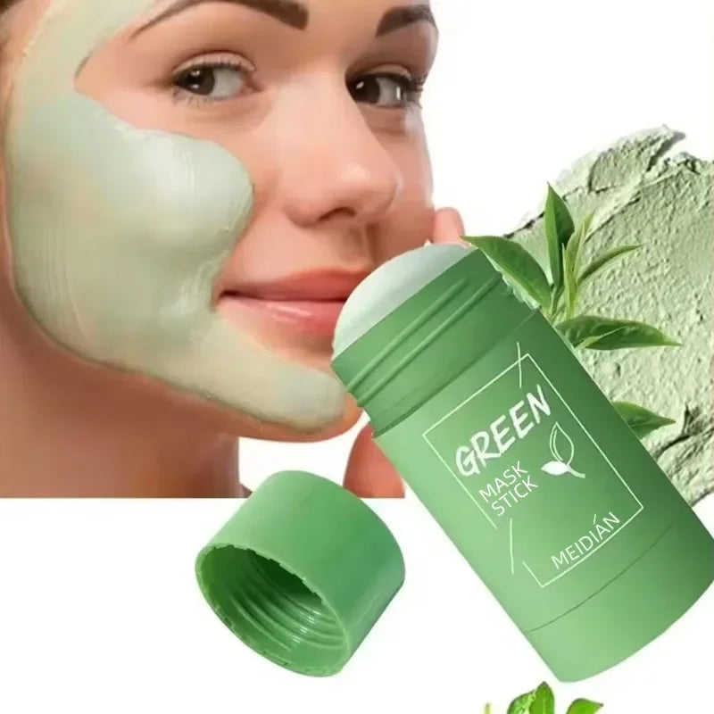 Revitalize Your Skin with the Green Tea & Eggplant Deep Cleansing Mud Mask - Control Oil, Shrink Pores, and Refresh Your Complexion!