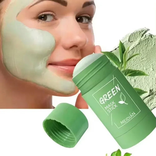 Revitalize Your Skin with the Green Tea & Eggplant Deep Cleansing Mud Mask - Control Oil, Shrink Pores, and Refresh Your Complexion!