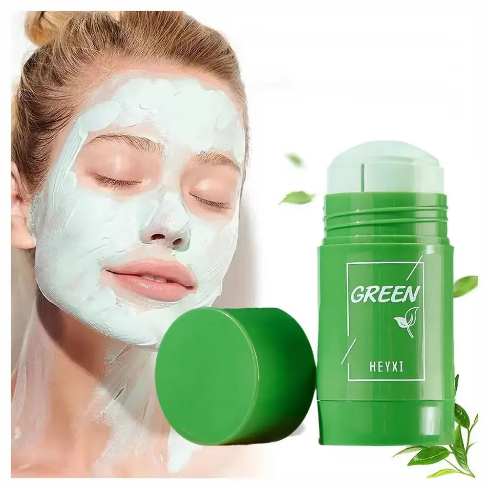 Revitalize Your Skin with the Green Tea & Eggplant Deep Cleansing Mud Mask - Control Oil, Shrink Pores, and Refresh Your Complexion!