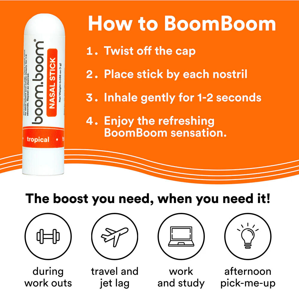 Revitalize Your Senses with BoomBoom Nasal Stick - Bold, Refreshing Vapors for Effortless Breathing